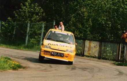Jacek Sikora i Marek Kaczmarek - Fiat Cinquecento Sporting.